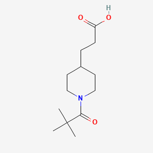 1-(2,2-dimethyl-1-oxopropyl)-4-Piperidinepropanoic acid