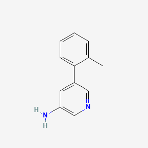 molecular formula C12H12N2 B571978 5-(o-Tolyl)pyridin-3-amine CAS No. 1224740-81-1