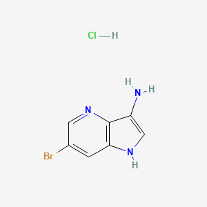 6-Bromo-1H-pyrrolo[3,2-b]pyridin-3-amine hydrochloride