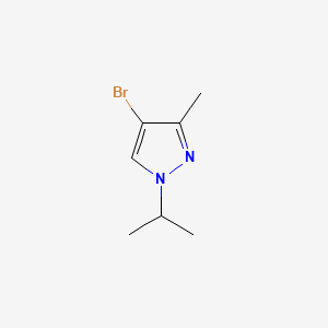 molecular formula C7H11BrN2 B571980 4-Bromo-1-isopropyl-3-methyl-1H-pyrazole CAS No. 1215295-87-6