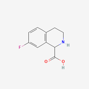 molecular formula C10H10FNO2 B571981 7-氟-1,2,3,4-四氢异喹啉-1-羧酸 CAS No. 1260641-74-4