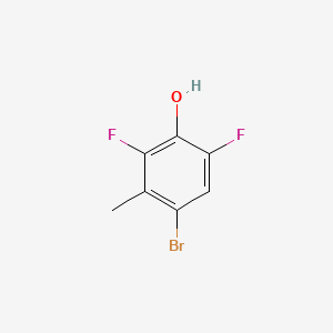 molecular formula C7H5BrF2O B571994 4-Bromo-2,6-difluoro-3-methylphenol CAS No. 1365272-26-9