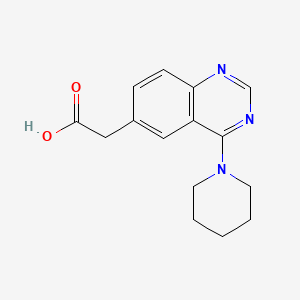 2-(4-(Piperidin-1-yl)quinazolin-6-yl)acetic acid