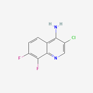 3-Chloro-7,8-difluoroquinolin-4-amine