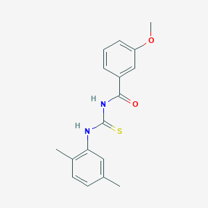 molecular formula C17H18N2O2S B5719976 N-[(2,5-dimethylphenyl)carbamothioyl]-3-methoxybenzamide 