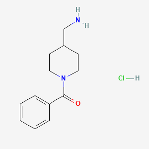 1-Benzoyl-4-piperidinemethanamine HCl