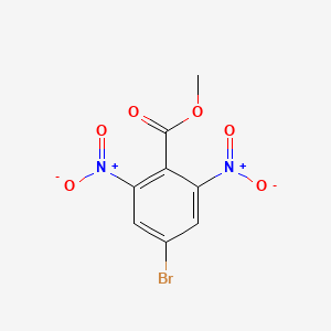 molecular formula C8H5BrN2O6 B572000 Methyl 4-bromo-2,6-dinitrobenzoate CAS No. 1272756-03-2
