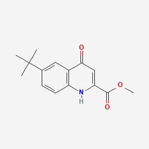 6-tert-Butyl-4-oxo-1,4-dihydro-quinoline-2-carboxylic acid methyl ester