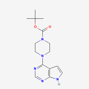 tert-Butyl 4-(7H-pyrrolo[2,3-d]pyrimidin-4-yl)piperazine-1-carboxylate