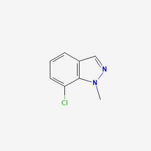 molecular formula C8H7ClN2 B572010 7-Chloro-1-methyl-1H-indazole CAS No. 1216697-27-6