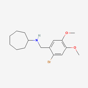 molecular formula C16H24BrNO2 B5720188 N-(2-BROMO-4,5-DIMETHOXYBENZYL)-N-CYCLOHEPTYLAMINE 