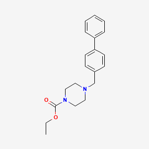 molecular formula C20H24N2O2 B5720198 Ethyl 4-[(4-phenylphenyl)methyl]piperazine-1-carboxylate 