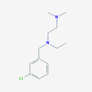 molecular formula C13H21ClN2 B5720242 N'-[(3-chlorophenyl)methyl]-N'-ethyl-N,N-dimethylethane-1,2-diamine 
