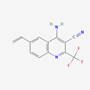 4-Amino-2-(trifluoromethyl)-6-vinylquinoline-3-carbonitrile