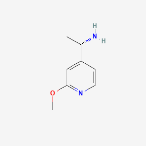 molecular formula C8H12N2O B572029 (S)-1-(2-Methoxypyridin-4-yl)ethanaMine CAS No. 1212853-72-9