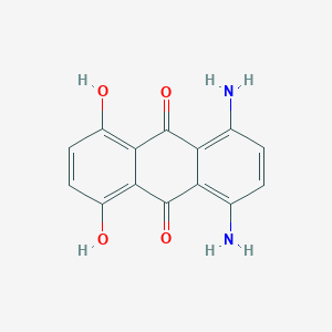 molecular formula C14H10N2O4 B057203 5,8-DI-Amino-1,4-dihydroxy-anthraquinone CAS No. 16517-70-7