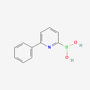 molecular formula C11H10BNO2 B572030 (6-Phenylpyridin-2-yl)boronic acid CAS No. 1218790-96-5