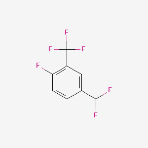 4-(Difluoromethyl)-1-fluoro-2-(trifluoromethyl)benzene
