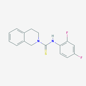 molecular formula C16H14F2N2S B5720464 N-(2,4-difluorophenyl)-3,4-dihydro-1H-isoquinoline-2-carbothioamide 