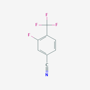 molecular formula C8H3F4N B057205 3-Fluoro-4-(trifluoromethyl)benzonitrile CAS No. 231953-38-1