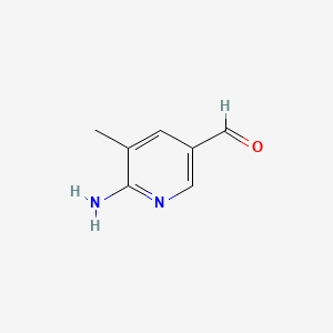 molecular formula C7H8N2O B572055 6-Amino-5-methylnicotinaldehyde CAS No. 1288989-75-2