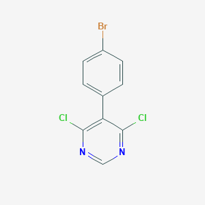 molecular formula C10H5BrCl2N2 B057207 5-(4-Bromophenyl)-4,6-dichloropyrimidine CAS No. 146533-41-7