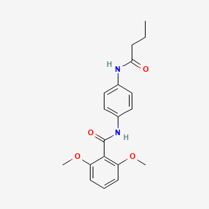 molecular formula C19H22N2O4 B5720714 N-[4-(butanoylamino)phenyl]-2,6-dimethoxybenzamide 
