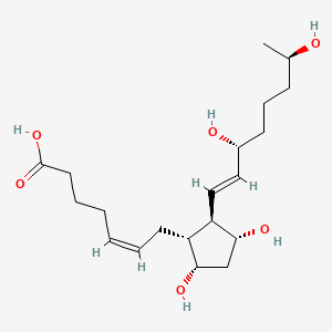molecular formula C20H34O6 B572075 15(R),19(R)-hydroxy Prostaglandin F2alpha CAS No. 1224444-23-8
