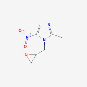 molecular formula C7H9N3O3 B057208 1-(2,3-Epoxypropyl)-2-methyl-5-nitroimidazole CAS No. 16773-52-7