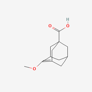 molecular formula C12H16O3 B572081 4-Methoxytricyclo[3.3.1.13,7]dec-3-ene-1-carboxylic acid methyl ester CAS No. 1283717-43-0