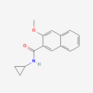 molecular formula C15H15NO2 B5720846 N-cyclopropyl-3-methoxynaphthalene-2-carboxamide 
