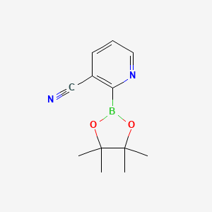 2-(4,4,5,5-Tetramethyl-1,3,2-dioxaborolan-2-yl)nicotinonitrile