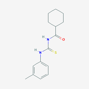 molecular formula C15H20N2OS B5720868 N-[(3-methylphenyl)carbamothioyl]cyclohexanecarboxamide 