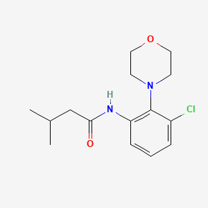 molecular formula C15H21ClN2O2 B5720881 N-(3-chloro-2-morpholin-4-ylphenyl)-3-methylbutanamide 
