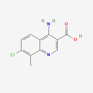 4-Amino-7-chloro-8-methylquinoline-3-carboxylic acid