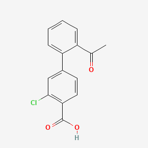 4-(2-Acetylphenyl)-2-chlorobenzoic acid