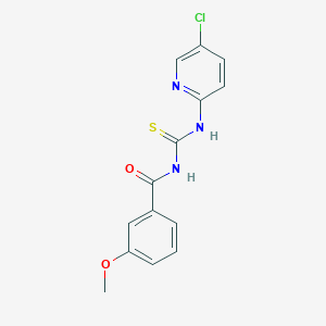 molecular formula C14H12ClN3O2S B5720948 N-[(5-chloropyridin-2-yl)carbamothioyl]-3-methoxybenzamide 
