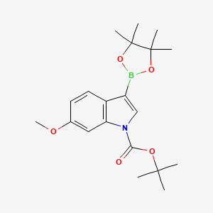 tert-Butyl 6-methoxy-3-(4,4,5,5-tetramethyl-1,3,2-dioxaborolan-2-yl)-1H-indole-1-carboxylate