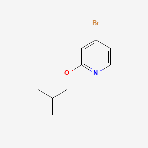 molecular formula C9H12BrNO B572099 4-Bromo-2-isobutoxypyridine CAS No. 1289132-07-5