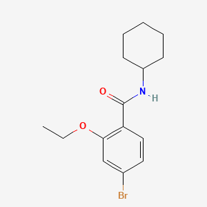 molecular formula C15H20BrNO2 B572110 Cyclohexyl 4-bromo-2-ethoxybenzamide CAS No. 1261895-34-4