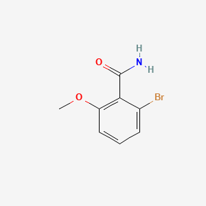 molecular formula C8H8BrNO2 B572115 2-Bromo-6-methoxybenzamide CAS No. 1261581-85-4