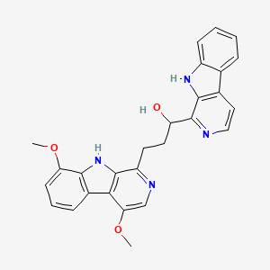 molecular formula C27H24N4O3 B572119 quassidine B CAS No. 1207862-37-0
