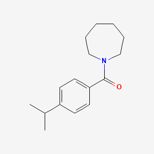 molecular formula C16H23NO B5721277 azepan-1-yl-(4-propan-2-ylphenyl)methanone 