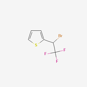 molecular formula C6H4BrF3S B572131 2-(1-溴-2,2,2-三氟乙基)噻吩 CAS No. 1249101-79-8