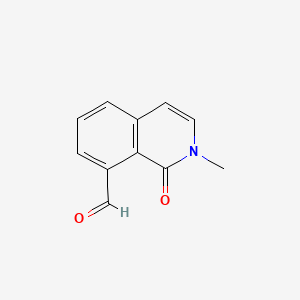 molecular formula C11H9NO2 B572133 1,2-Dihydro-2-methyl-1-oxoisoquinoline-8-carbaldehyde CAS No. 1374651-54-3