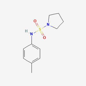 molecular formula C11H16N2O2S B5721335 N-(4-methylphenyl)pyrrolidine-1-sulfonamide 