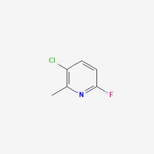 molecular formula C6H5ClFN B572134 3-Chloro-6-fluoro-2-methylpyridine CAS No. 1214342-64-9