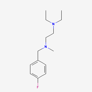molecular formula C14H23FN2 B5721382 N',N'-diethyl-N-[(4-fluorophenyl)methyl]-N-methylethane-1,2-diamine 