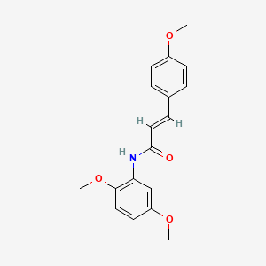 molecular formula C18H19NO4 B5721416 N-(2,5-dimethoxyphenyl)-3-(4-methoxyphenyl)acrylamide 