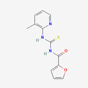 molecular formula C12H11N3O2S B5721458 N-[(3-methylpyridin-2-yl)carbamothioyl]furan-2-carboxamide 